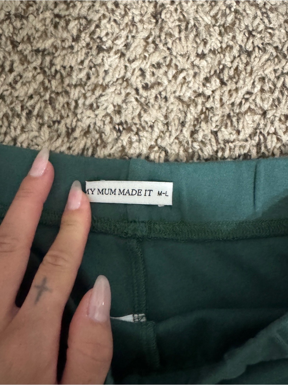 My Mum Made It Women's Dark Green Bike Shorts - Picture 2 of 3